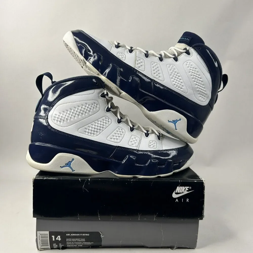 Nike Shoes Air Jordan 9 Retro OG “UNC/Pearl Blue” 2024